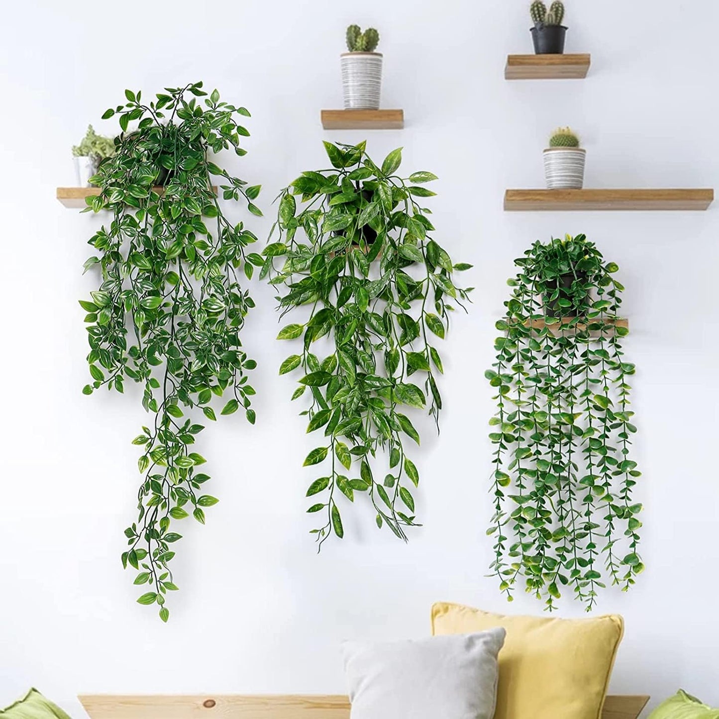 Avoik 3pcs Artificial Hanging Plants-Artificial Hanging Plants