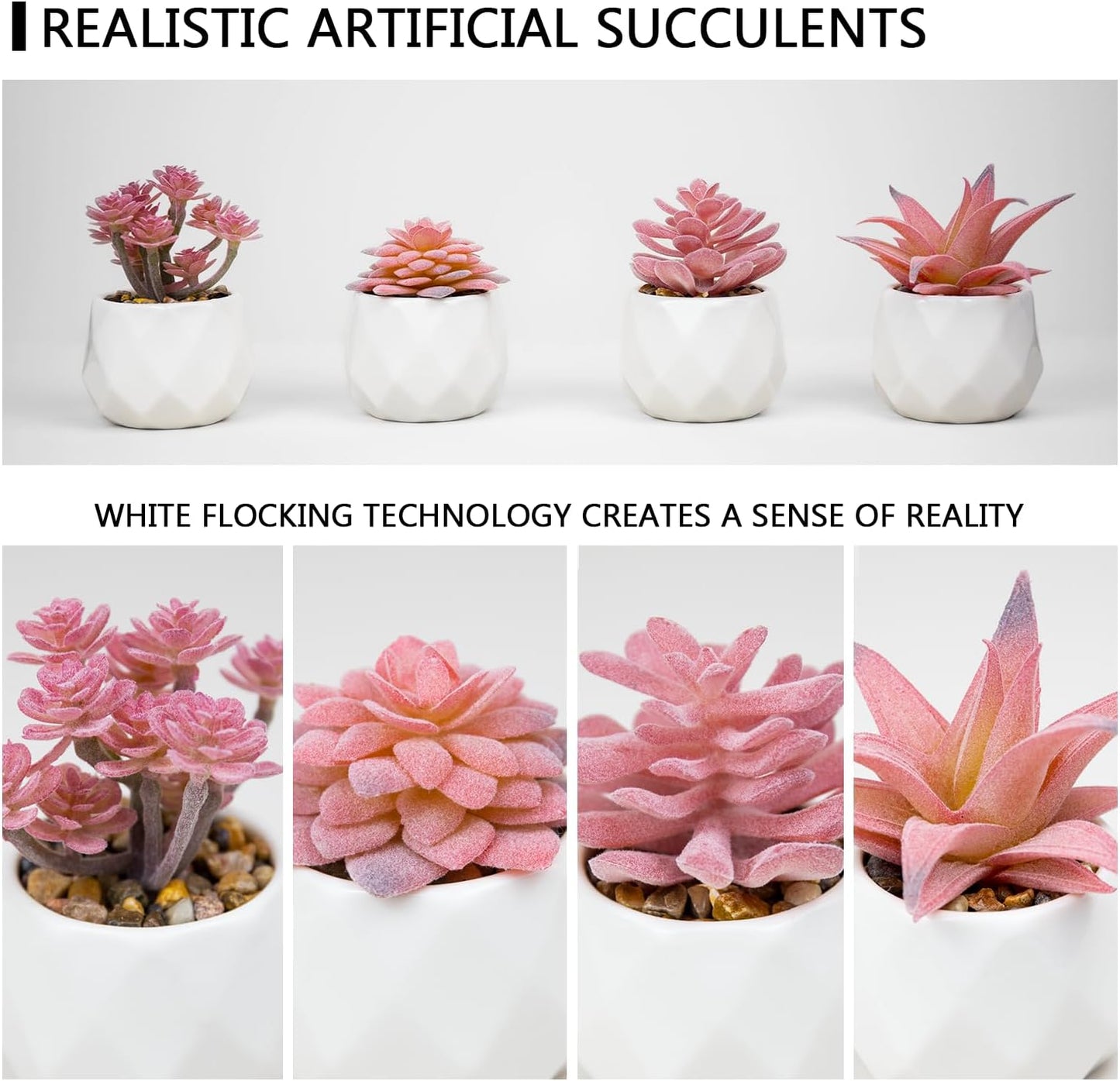 Viverie Pink Indoor Fake Plants