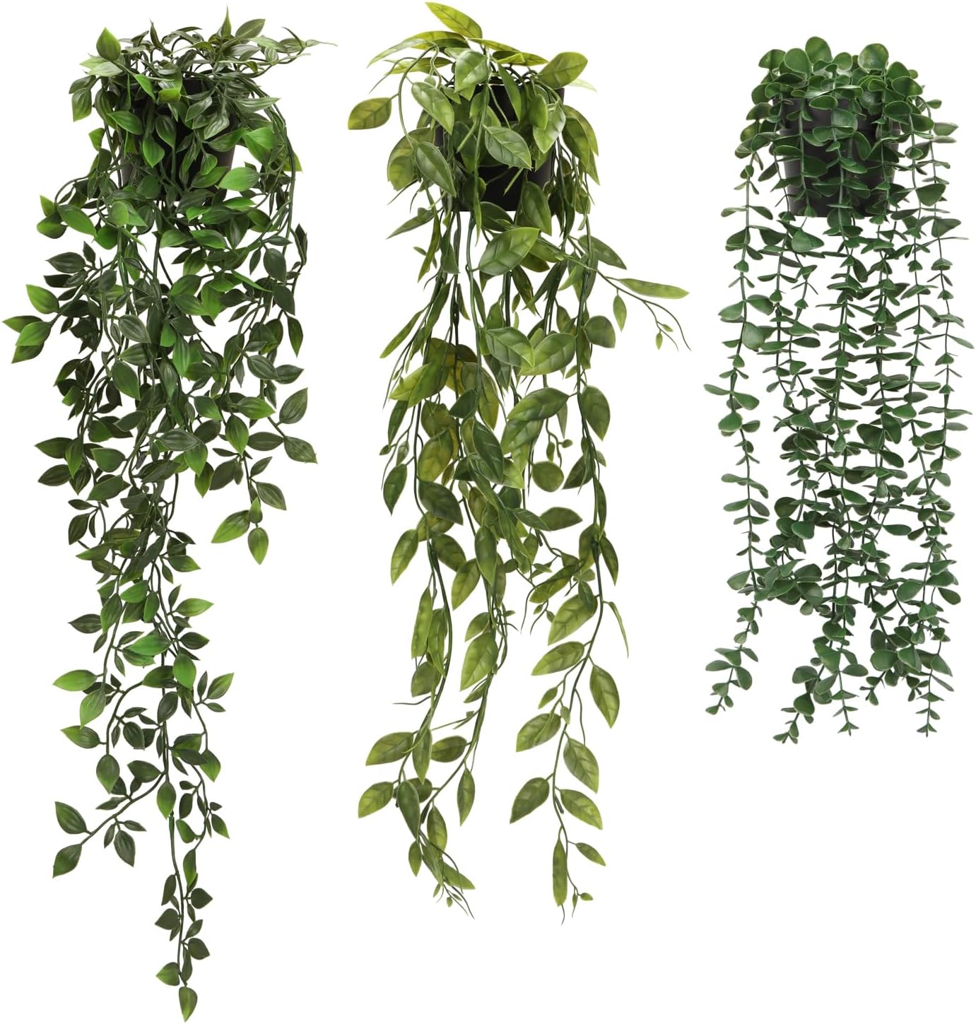 Artigreen 3 Pcs Artificial Hanging Plants