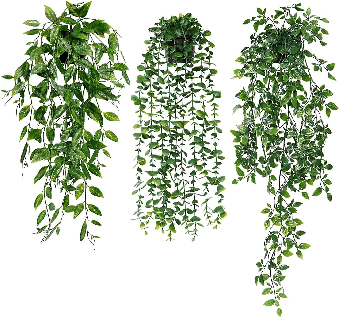 Avoik 3pcs Artificial Hanging Plants-Artificial Hanging Plants