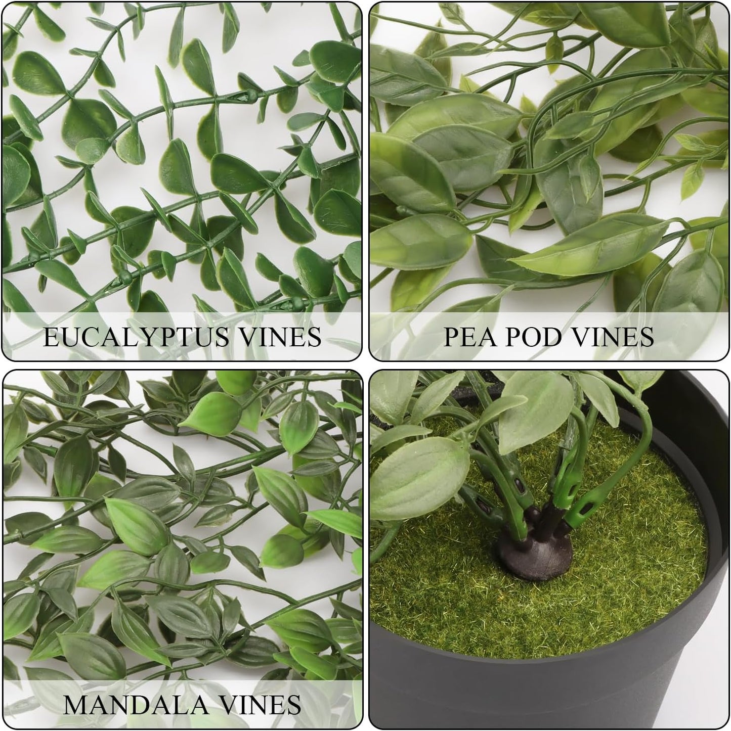 Artigreen 3 Pcs Artificial Hanging Plants